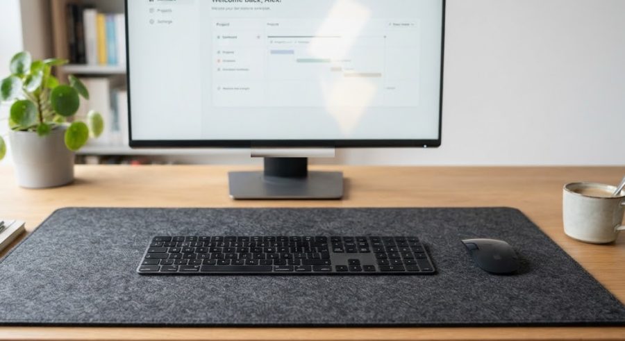 Felt Desk Pad XL — alternate view