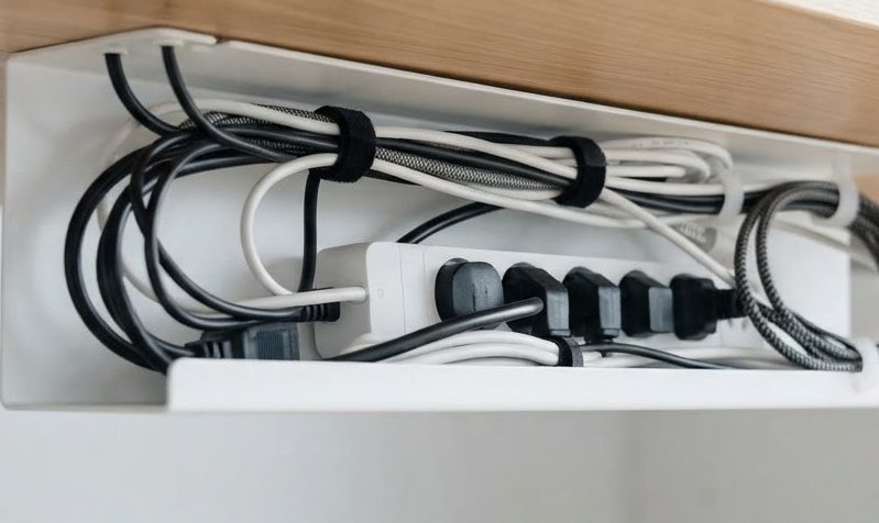 Under-Desk Tray — detail view